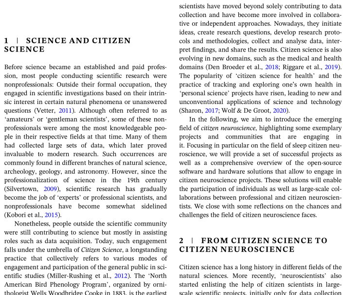 Citizen Science Forschung